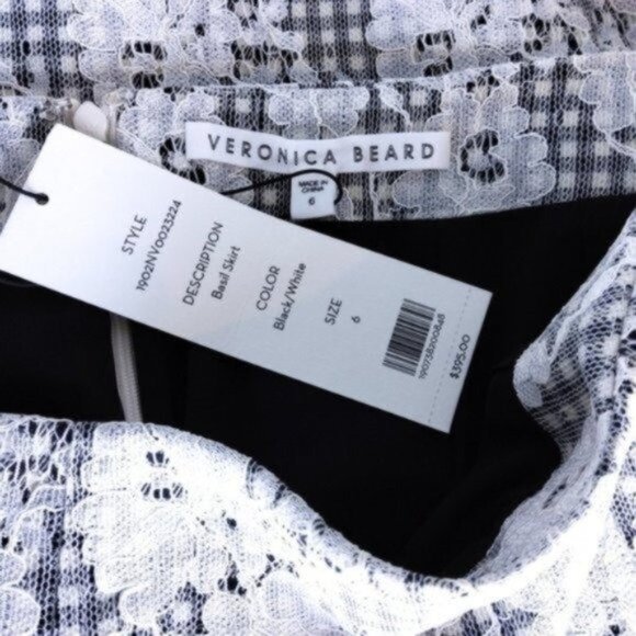 Veronica Beard Gray and White Pencil Skirt - Picture 9 of 10